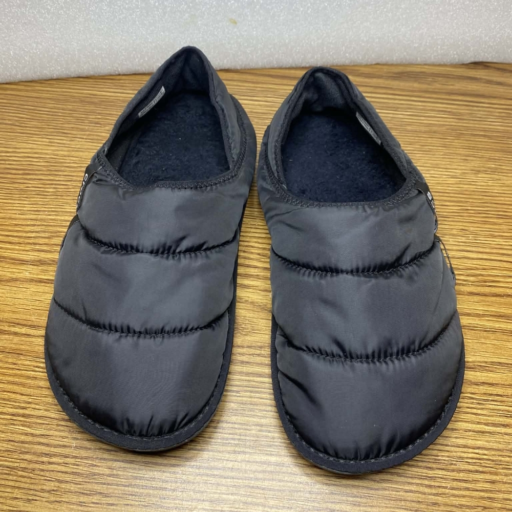 Crocs Classic Puff Moc Women's Black Slip On Slides Shoes Size 7 Lightweight